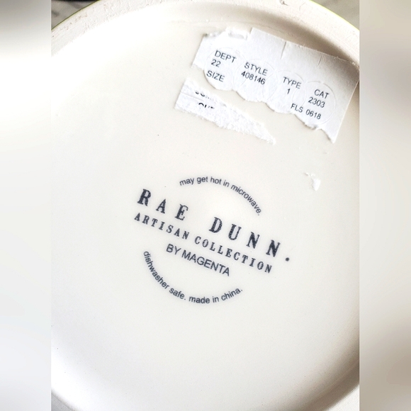 Rae Dunn Polka Dots "Reward" and "Treat" Dog Canisters EUC! - Picture 5 of 5